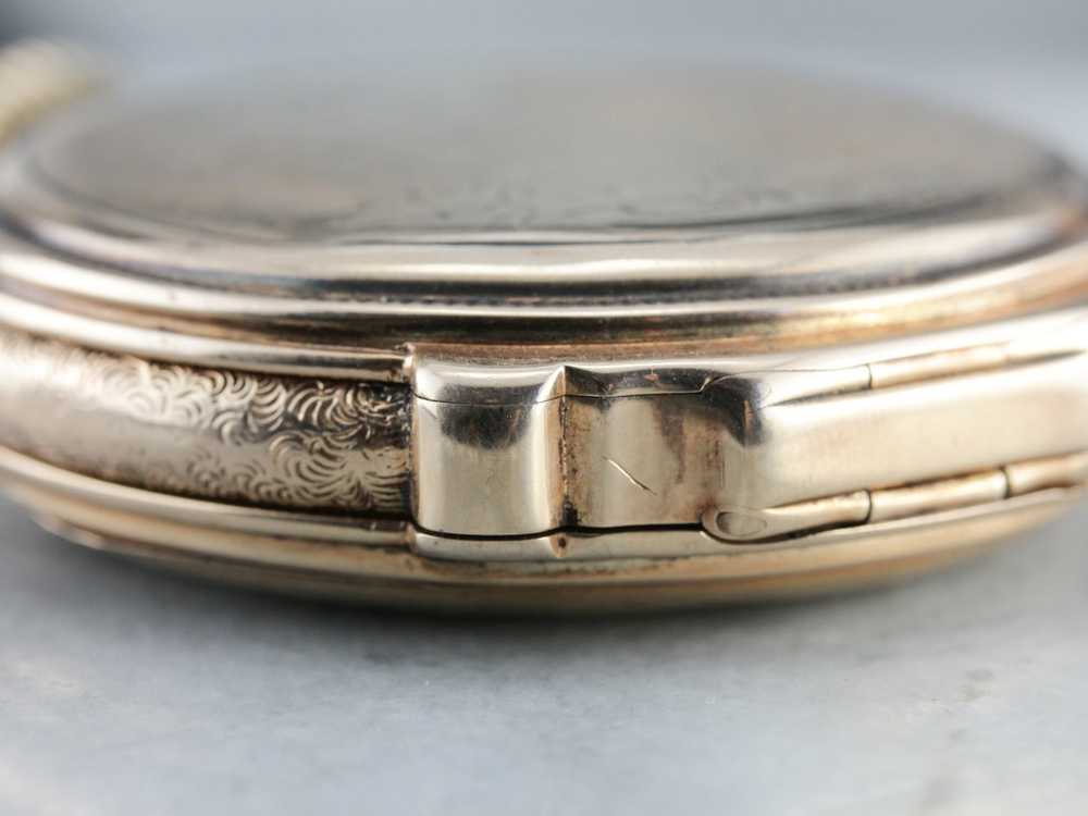 Antique Elgin Pastoral Gold Pocket Watch - image 4