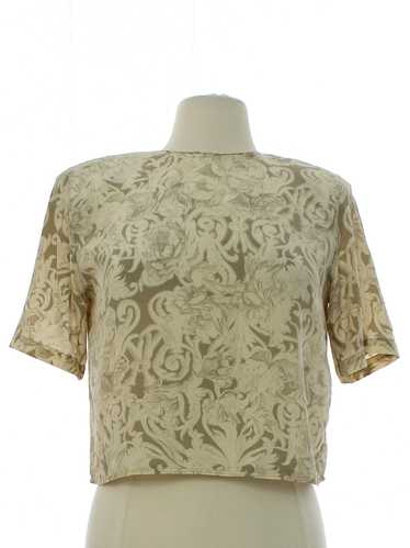 1980's Nora Noh Womens Silk Shirt