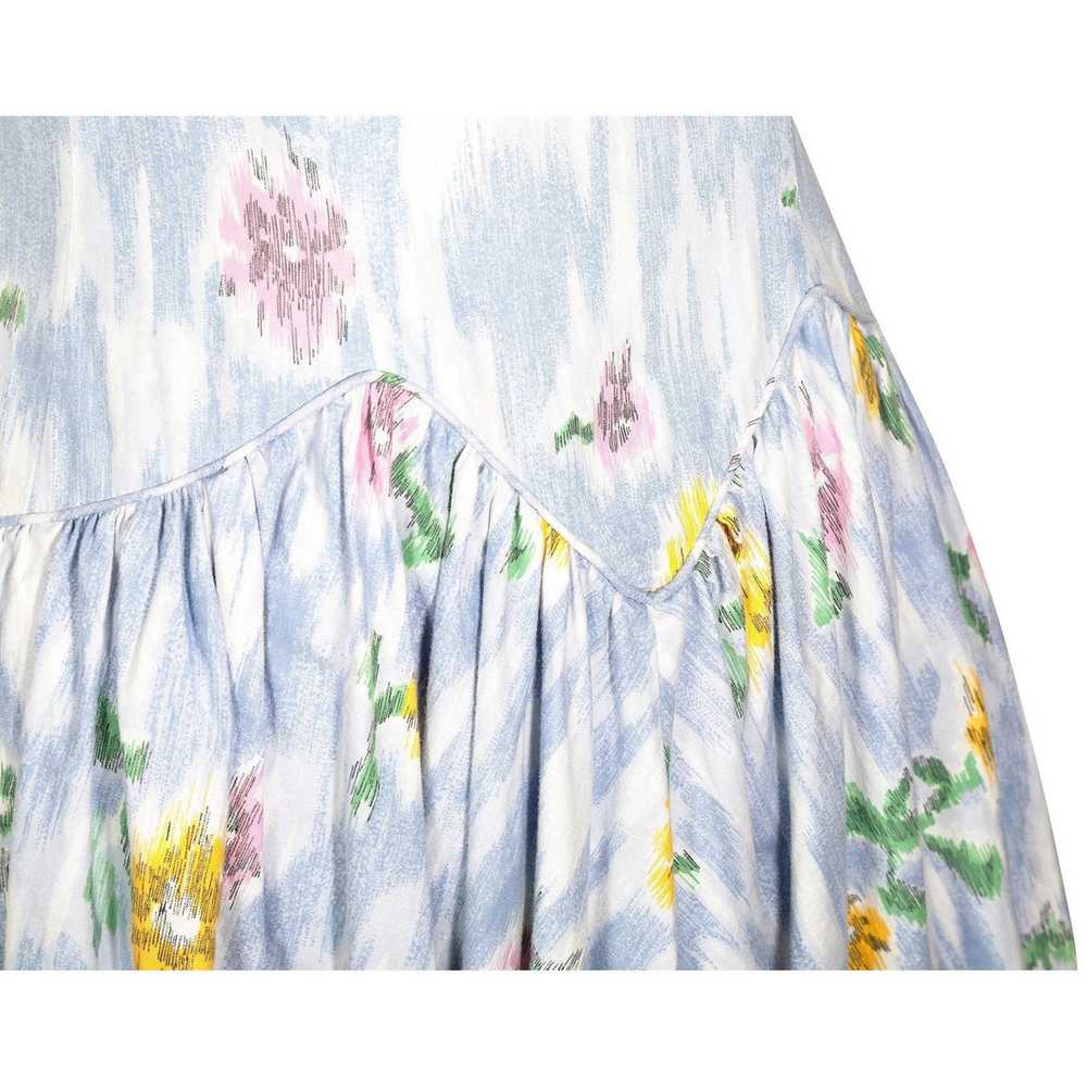 1950s Sambo Fashions Cotton Floral Print Dress Wi… - image 4
