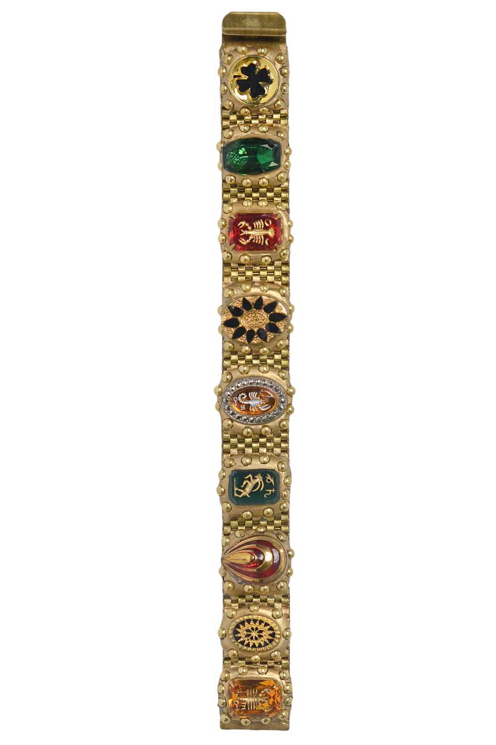 MINADEO GREEN RUBY TOPAZ ZODIAC BRACELET - image 1