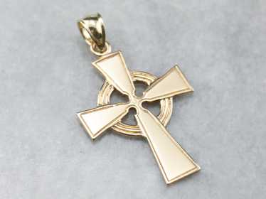 Vintage Gold Celtic Cross - image 1