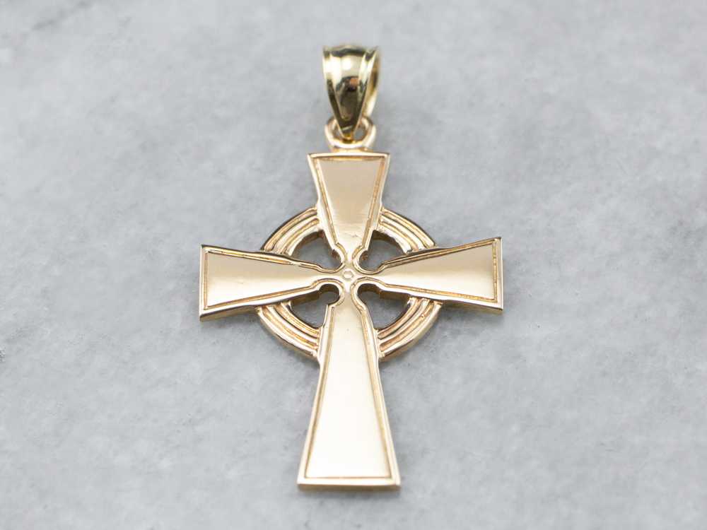 Vintage Gold Celtic Cross - image 2