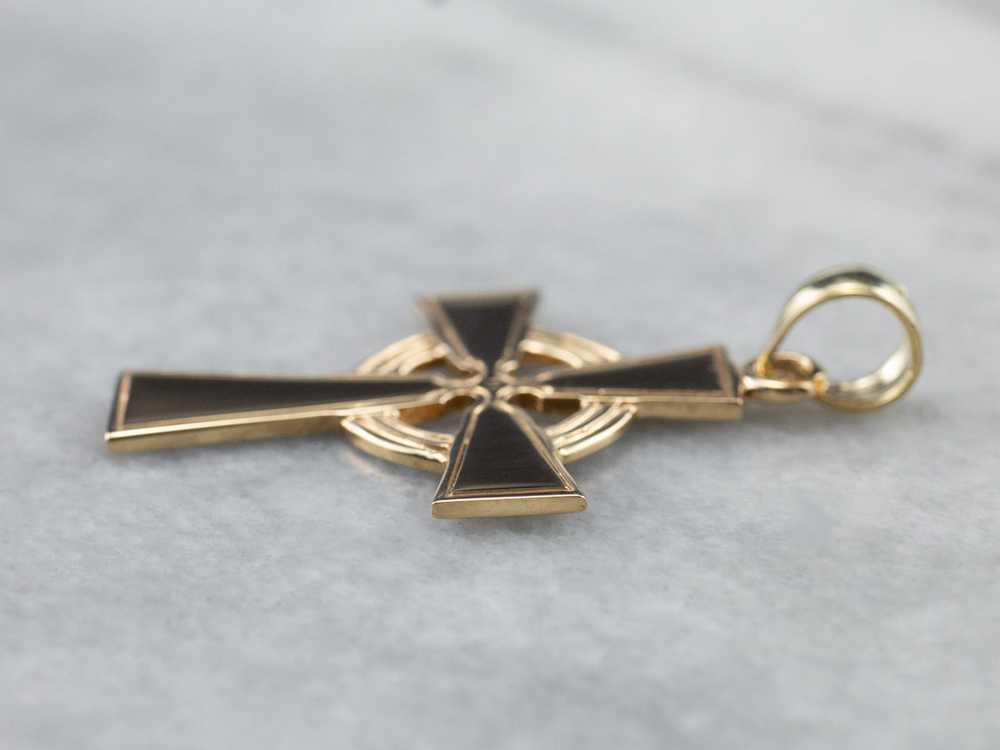 Vintage Gold Celtic Cross - image 4