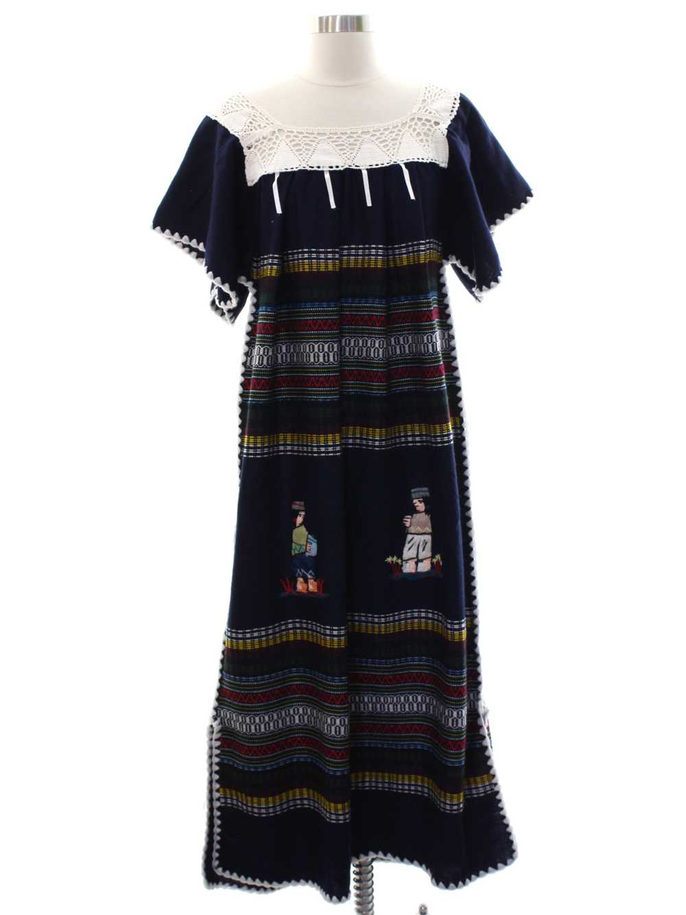 1970's Guatemalan Style Dress - image 1