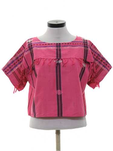 1980's made in India Womens Guatemalan Style Shirt