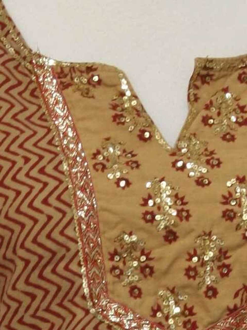 1990's Salwar Kameez Ethnic Dress or Tunic Top - image 2