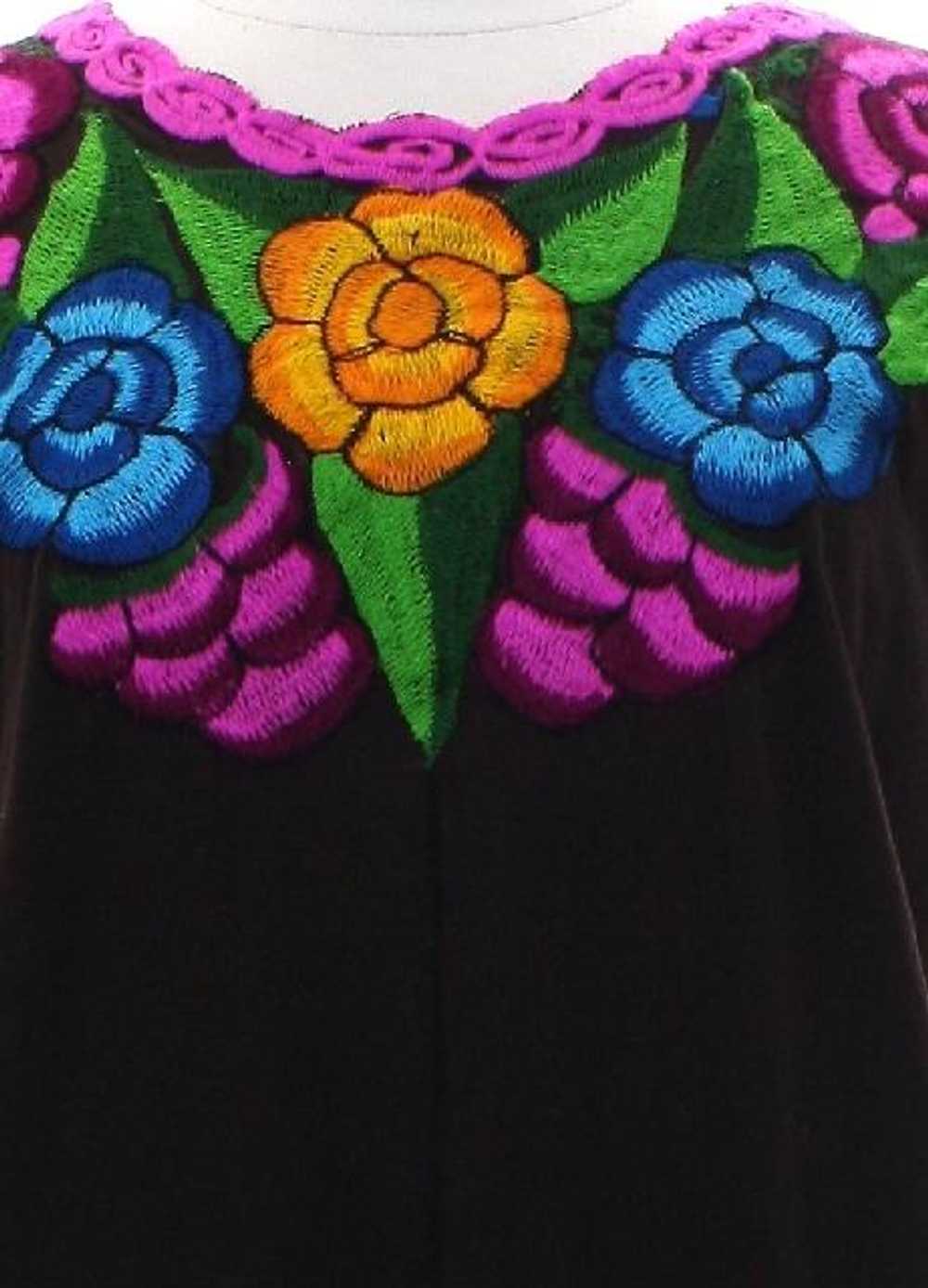 1970's Embroidered Huipil Style Dress - image 2
