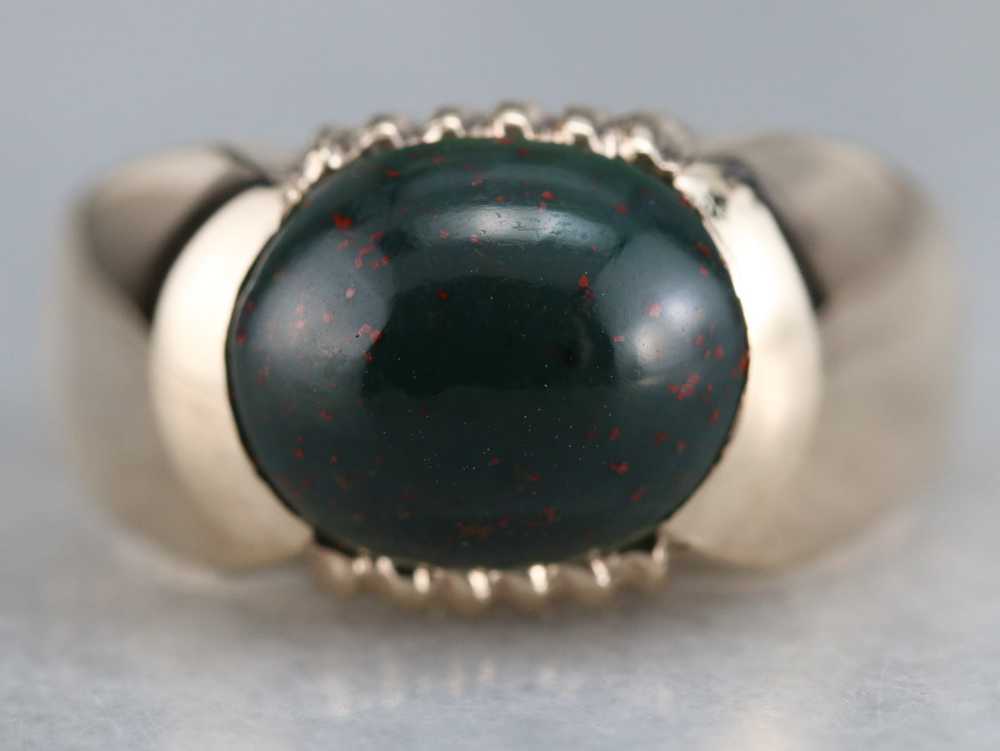 Vintage Bloodstone Ring - image 2
