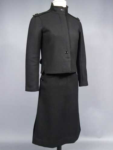 André Courrèges Haute Couture Skirt Suit In Black 