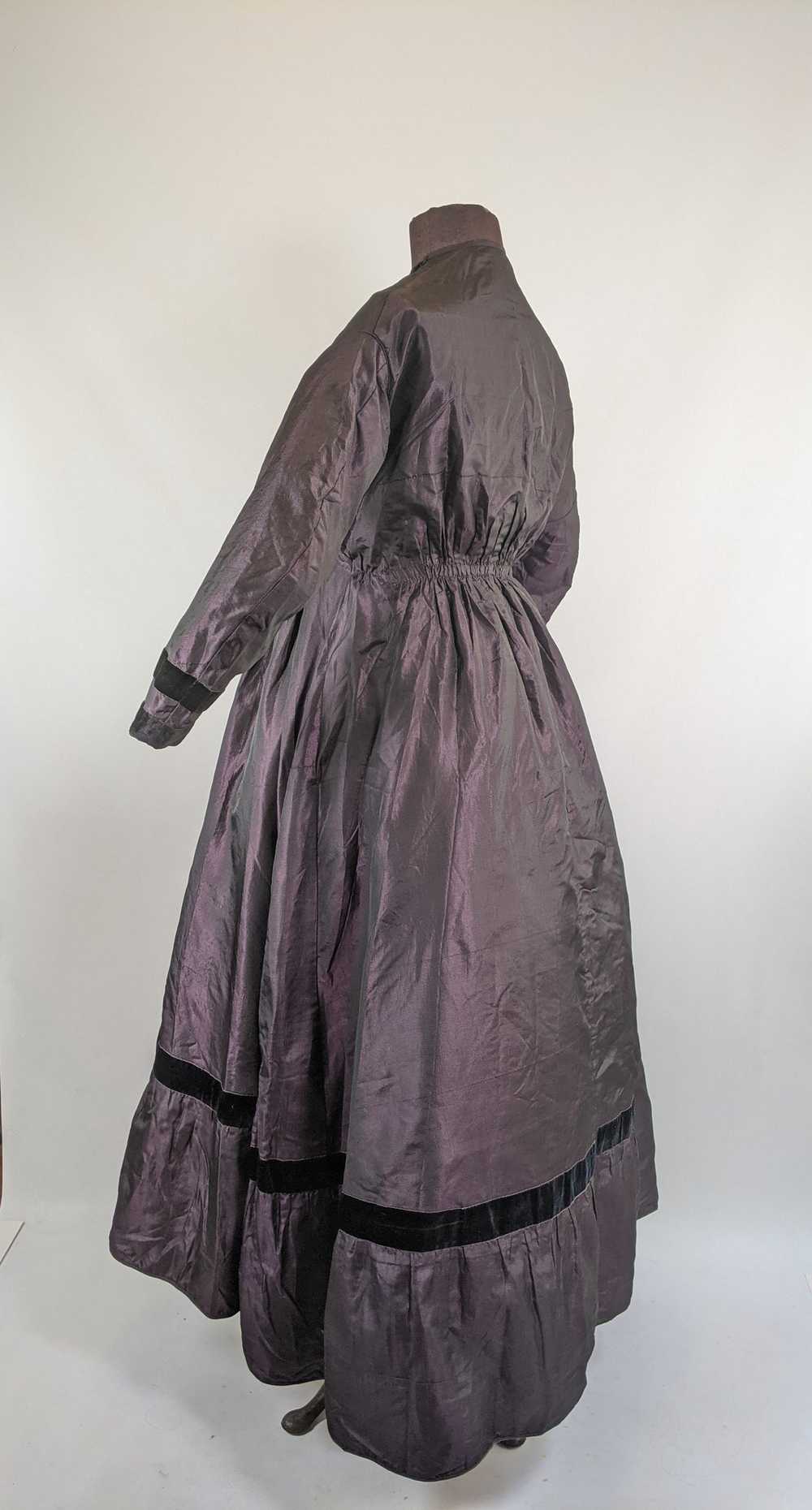 1860s Purple Wrapper Dress - image 3