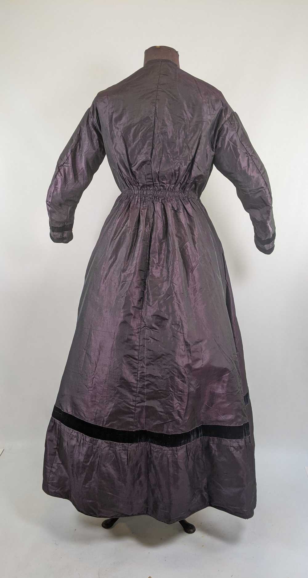 1860s Purple Wrapper Dress - image 5