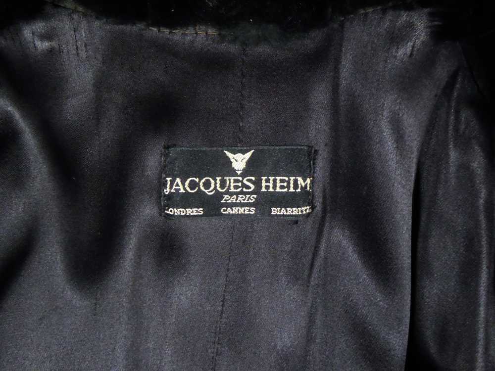 A Jacques Heim In Wool And Fur Couture Coat Circa… - image 3