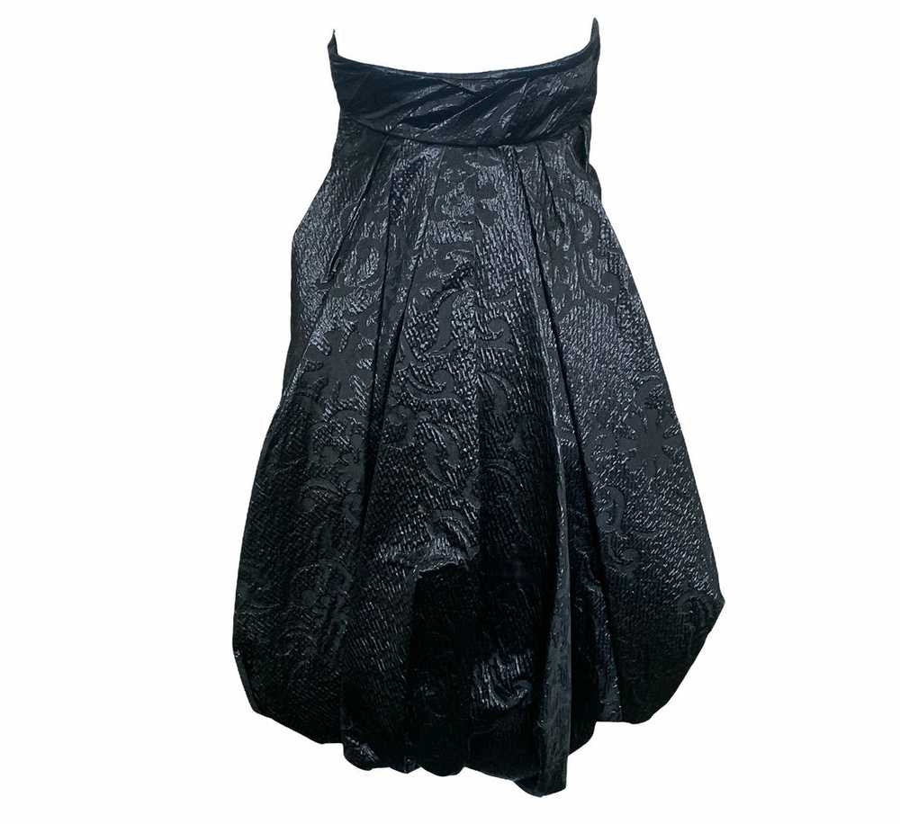 Christian Lacroix 90s dress Black Strapless Matel… - image 2