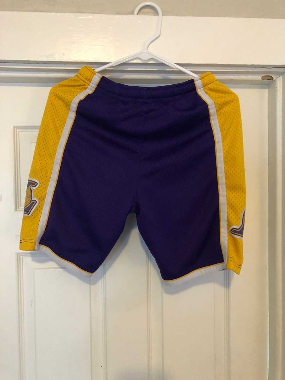 Buy Official 2015 LA Lakers Adidas Summer Run Shorts (Purple)