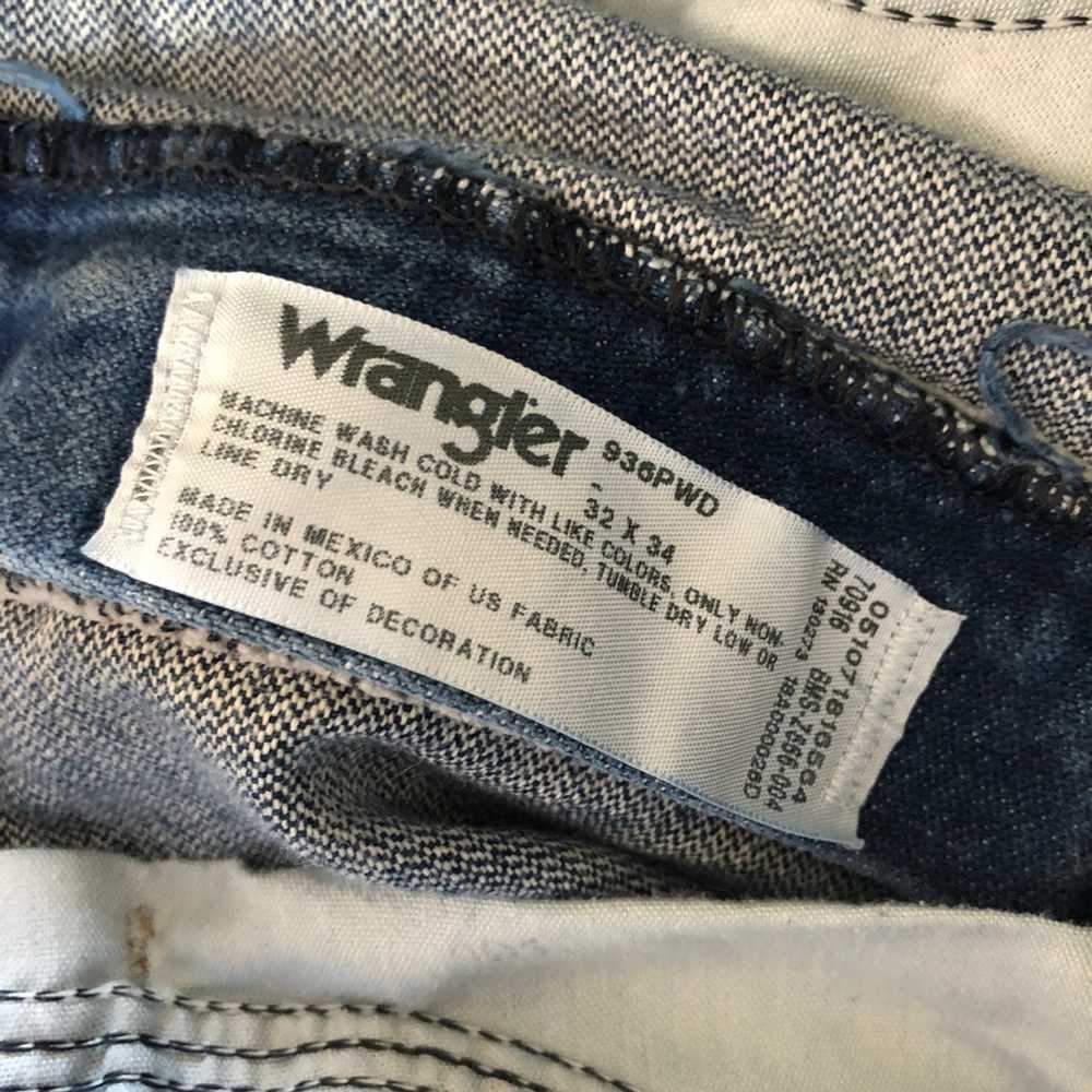 Wrangler Wrangler Straight Fit Vintage Denim Jeans - image 5