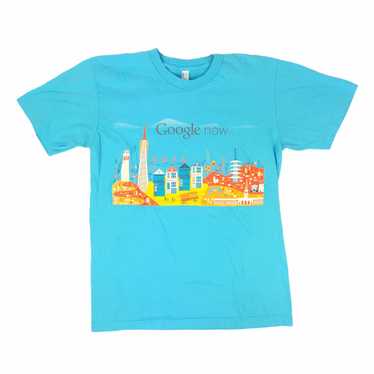 American Apparel Google Now Light Blue Shirt Size… - image 1