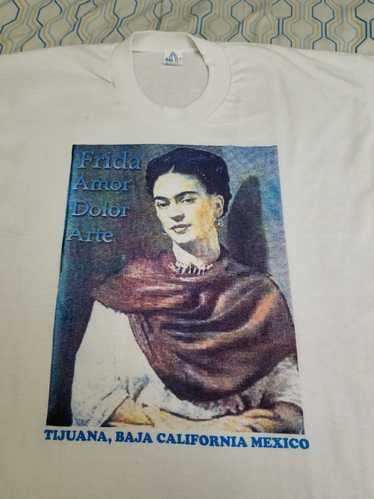 Art × Vintage Vintage 90s Frida Kahlo Art T Shirt 