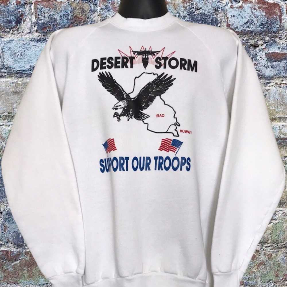 Military × Vintage Vintage Desert Storm Support T… - image 1