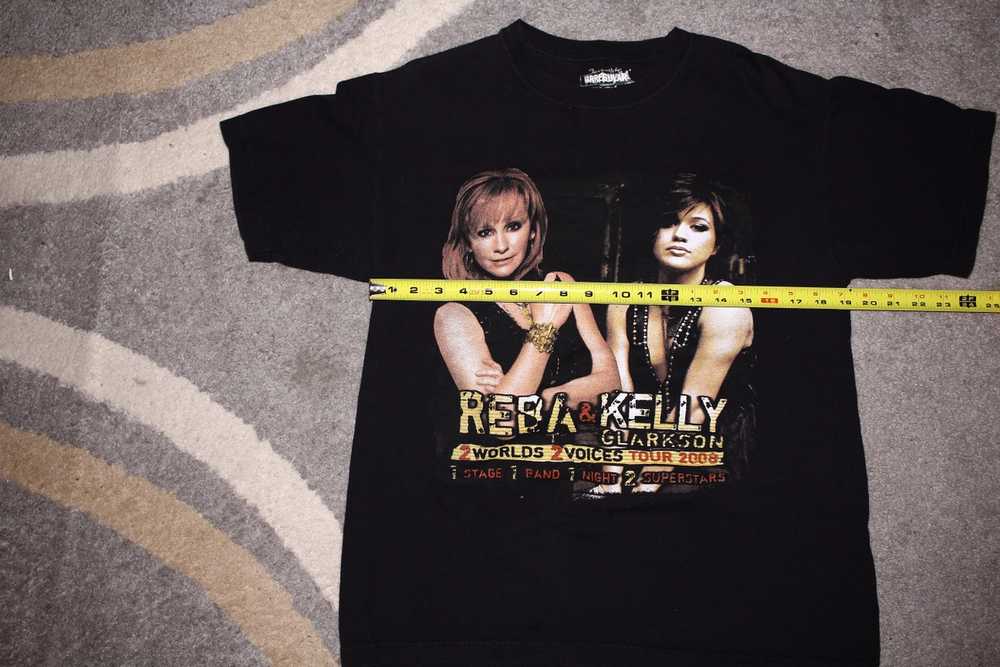 Band Tees × Vintage 2008 Reba & Kelly Clarkson To… - image 2