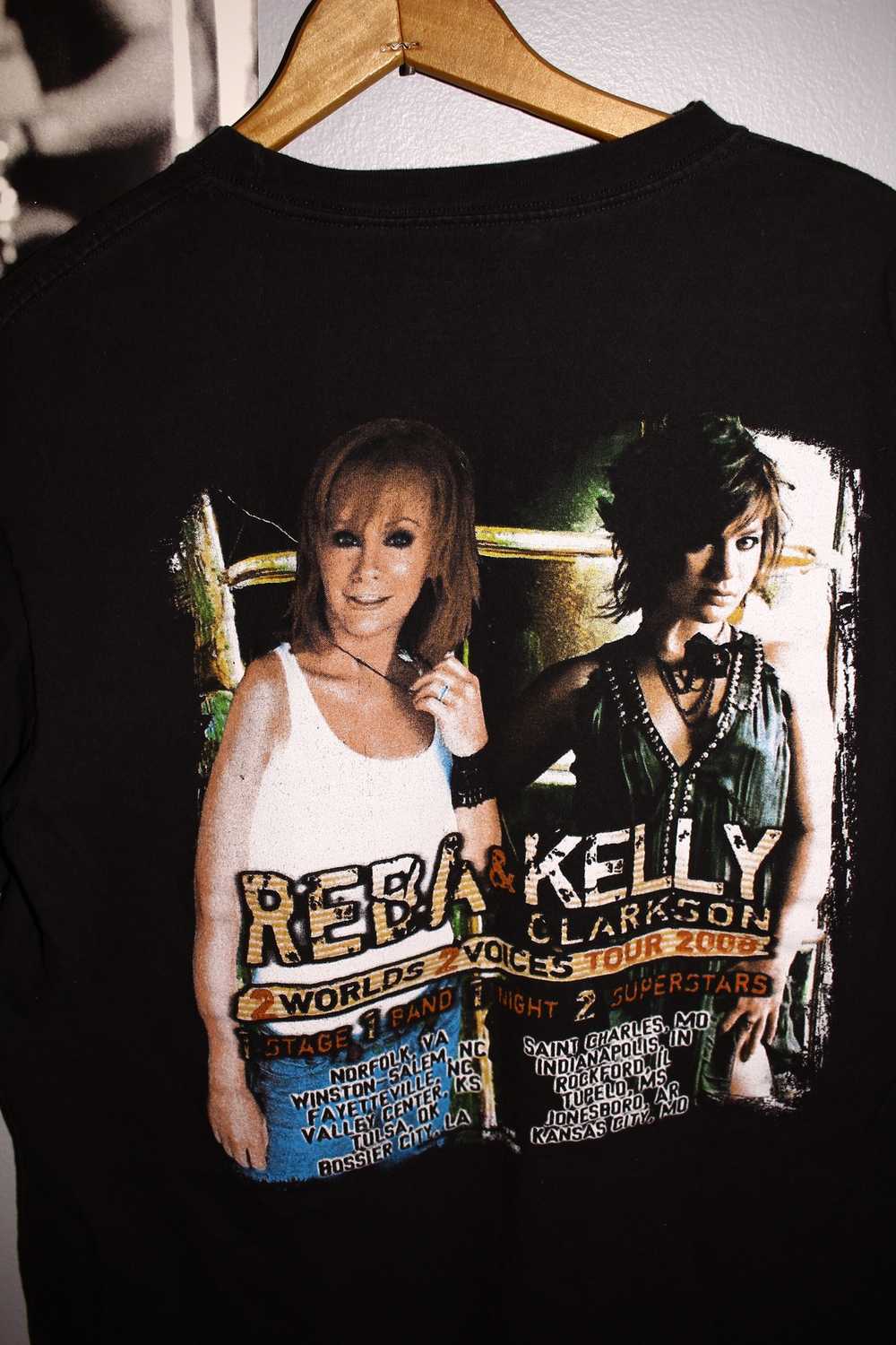 Band Tees × Vintage 2008 Reba & Kelly Clarkson To… - image 4