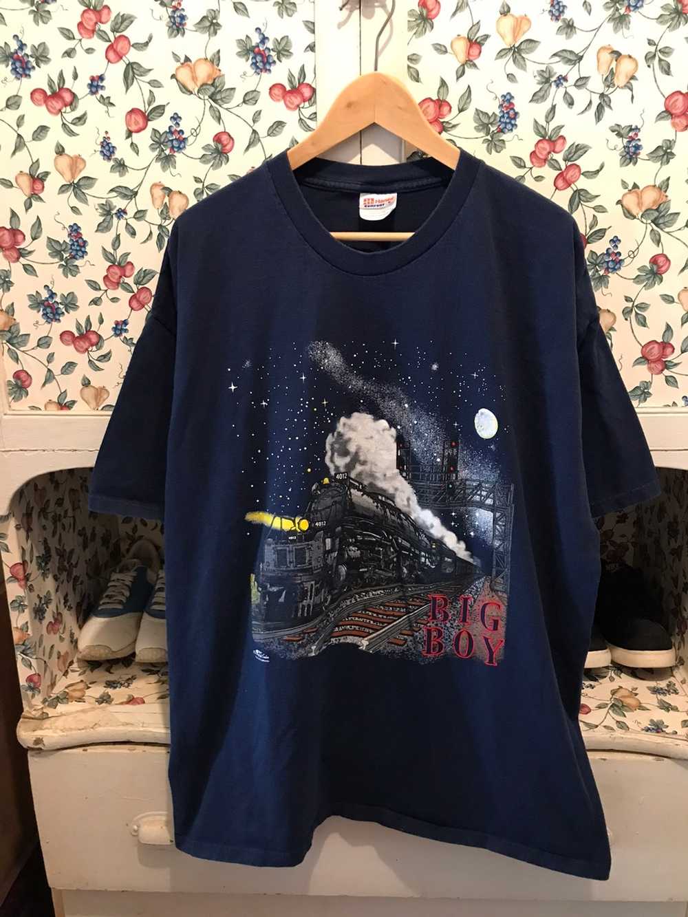 Hanes × Vintage Vintage 90s Big Boy Train T-shirt - Gem