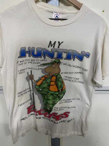 Vintage Vintage My hunting excuses hunting tee