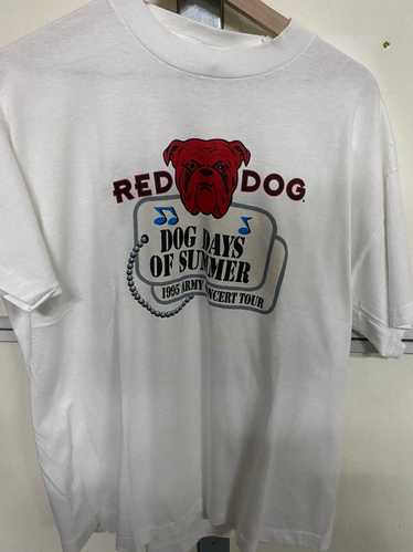White Black Baseball Jersey Red Dog Beer HU - Hopped-Up Tees