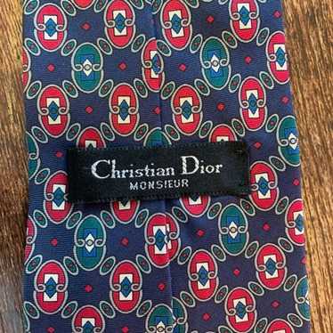 Dior Christian Dior Vintage 100% Silk Tie - image 1