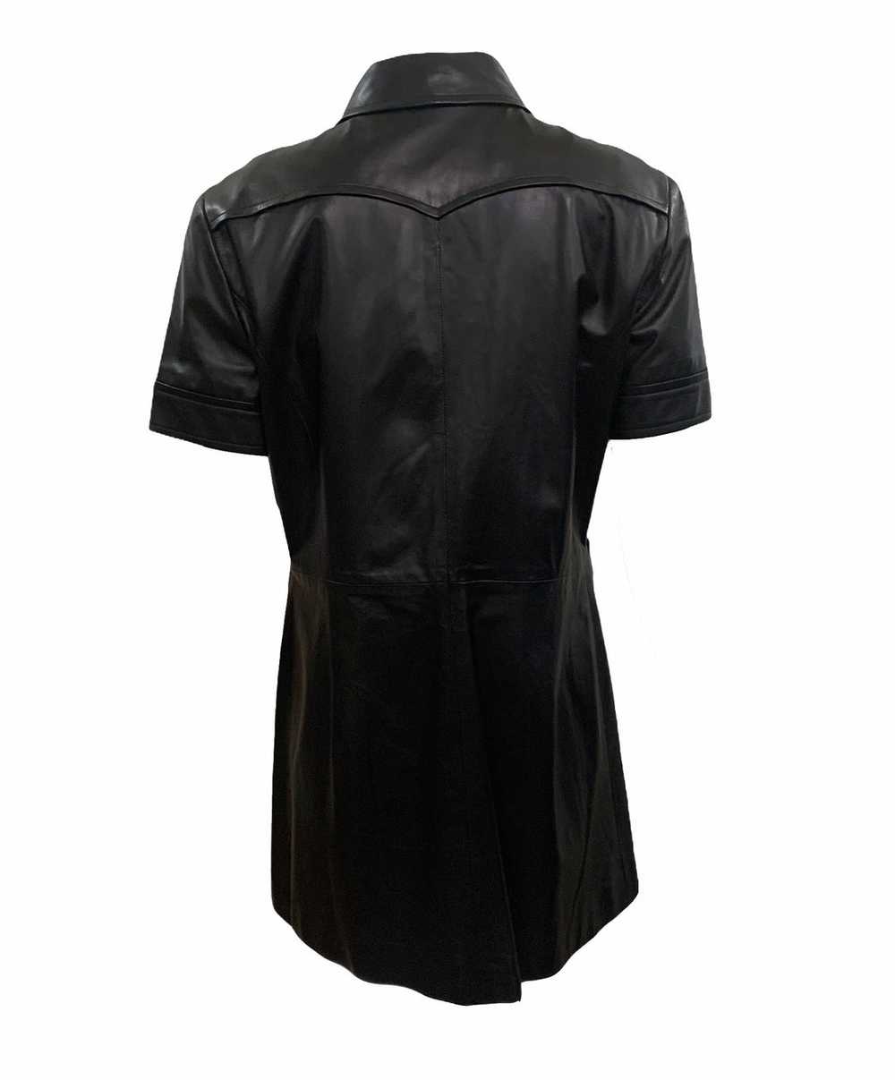 Chanel Early 2000s NOS Black Lambskin Dress - image 3