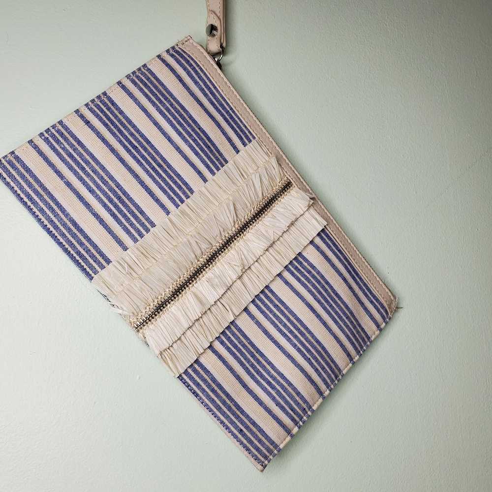 Other Botkier Blue and White Striped Wristlet - image 1