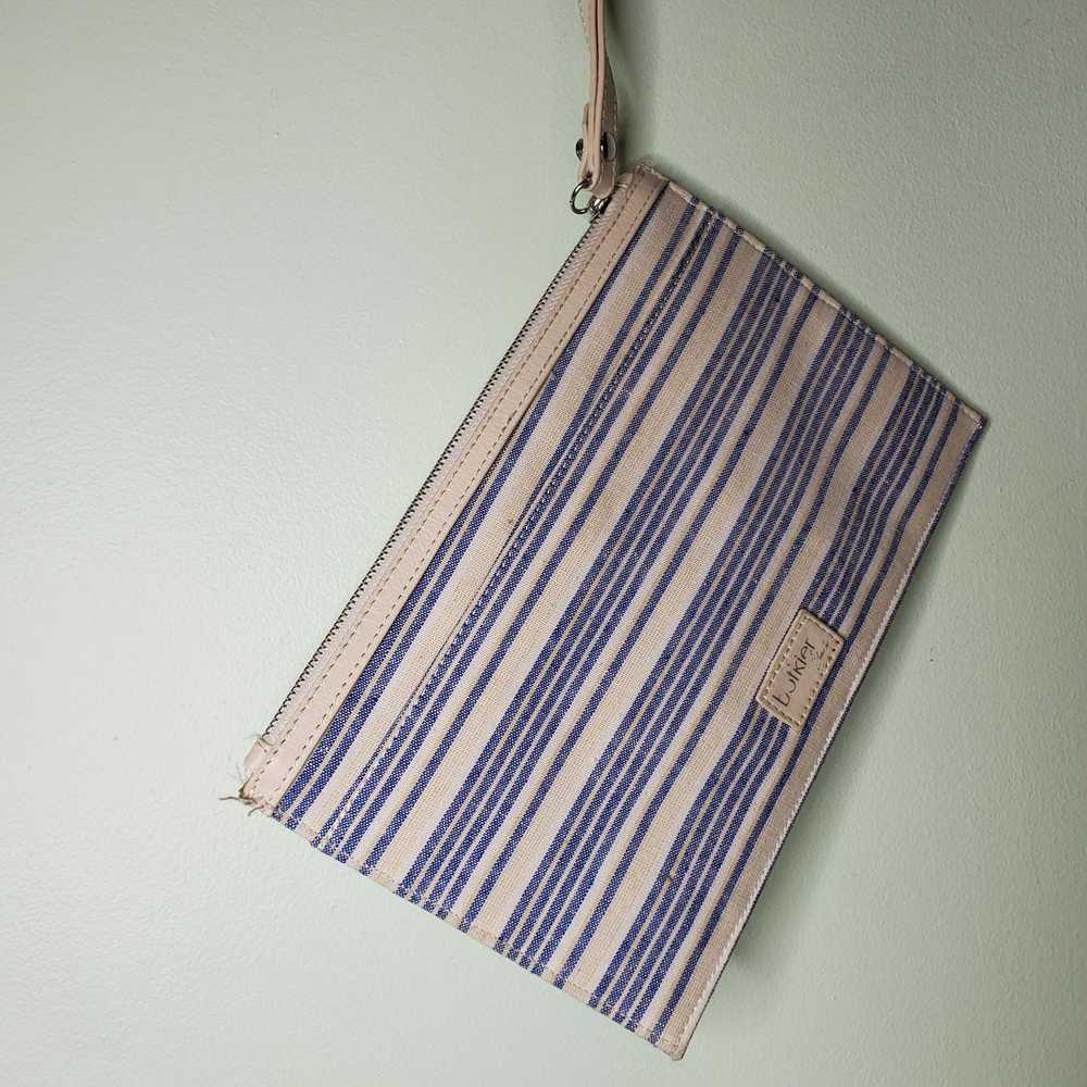 Other Botkier Blue and White Striped Wristlet - image 3
