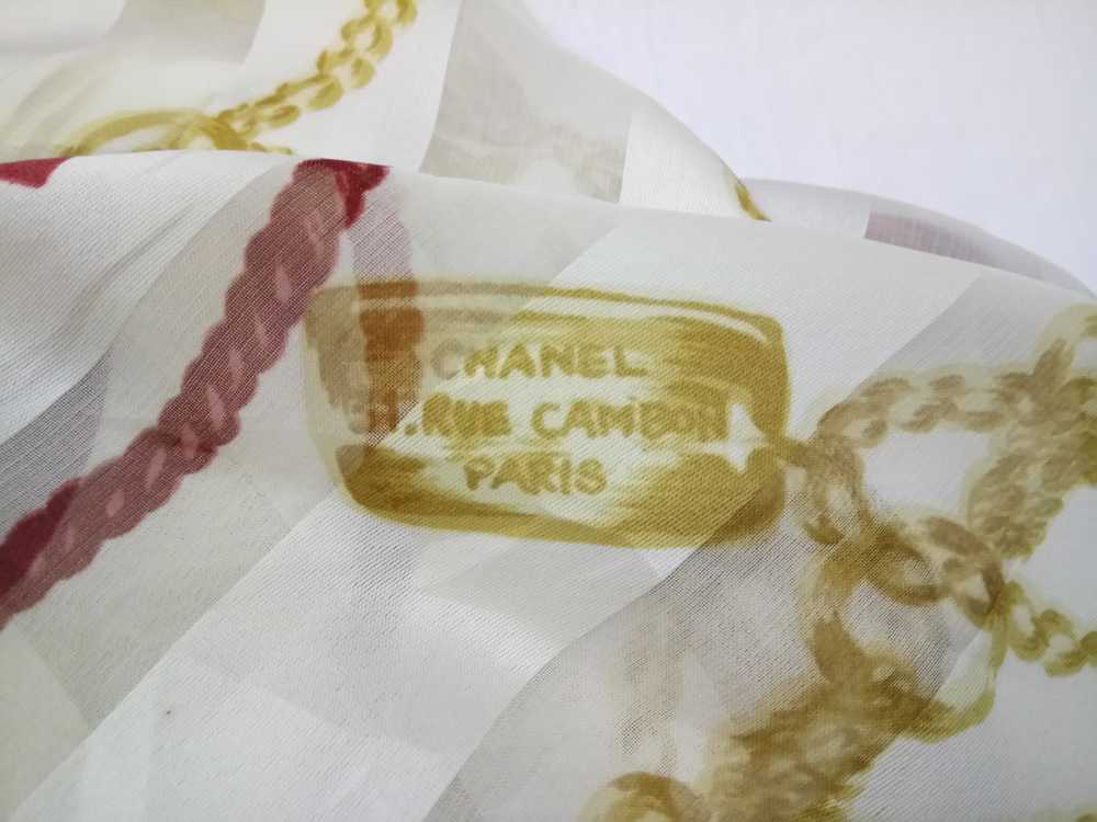 Chanel × Other Chanel sheer silk scarf - image 5