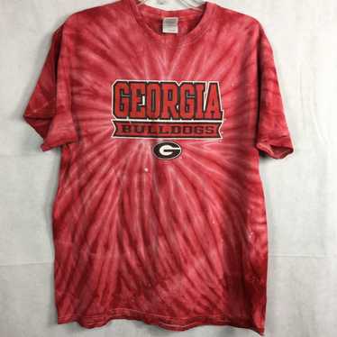 Gildan Gildan Red Tie Dye Georgia Bulldogs T-Shirt