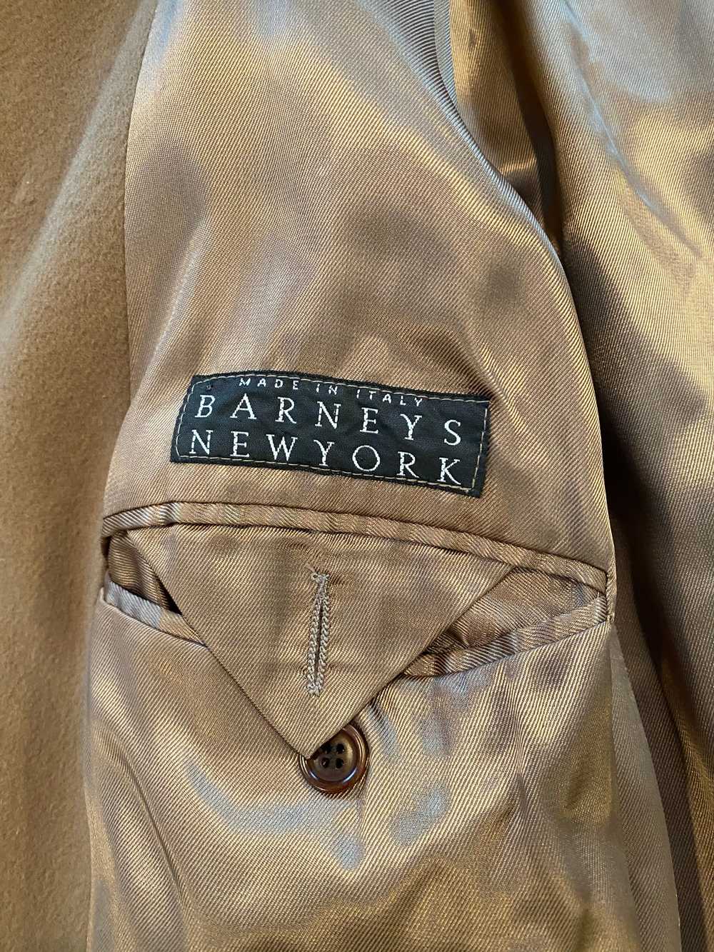 Barneys New York Camel Wool Overcoat - image 4