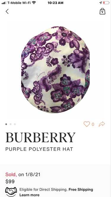 Burberry Burberry Vintage Wool Beret Hat Nova Chec