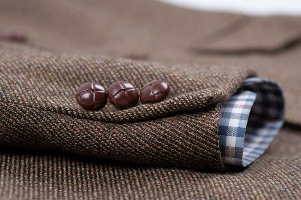 Daks London DAKS 100% Wool Men's Khaki Brown Blaz… - image 5