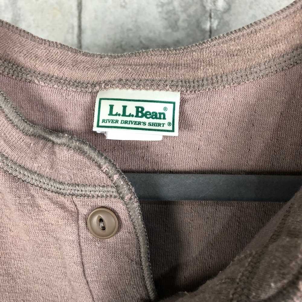 L.L. Bean × Vintage Vintage 90s LL Bean Henley - image 2