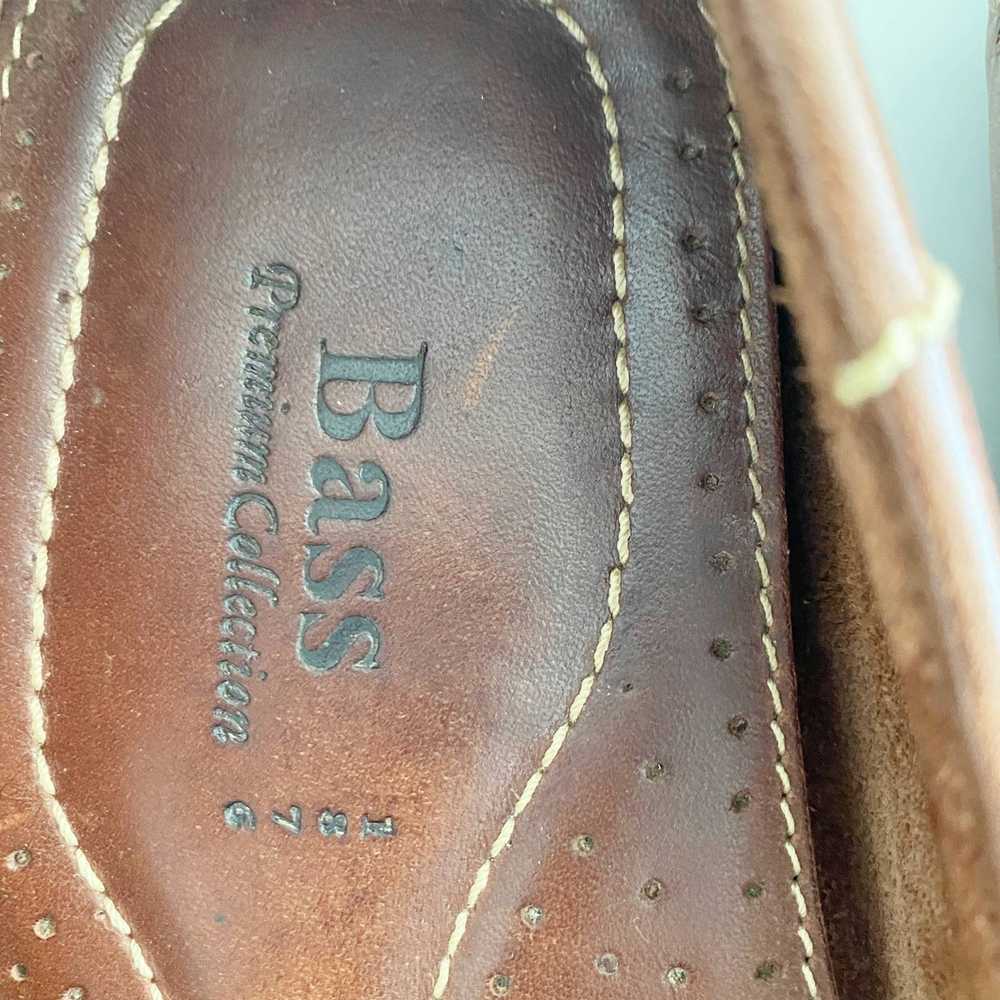 Bass Bass Brown Leather Penny Loafer Driver Size … - image 3