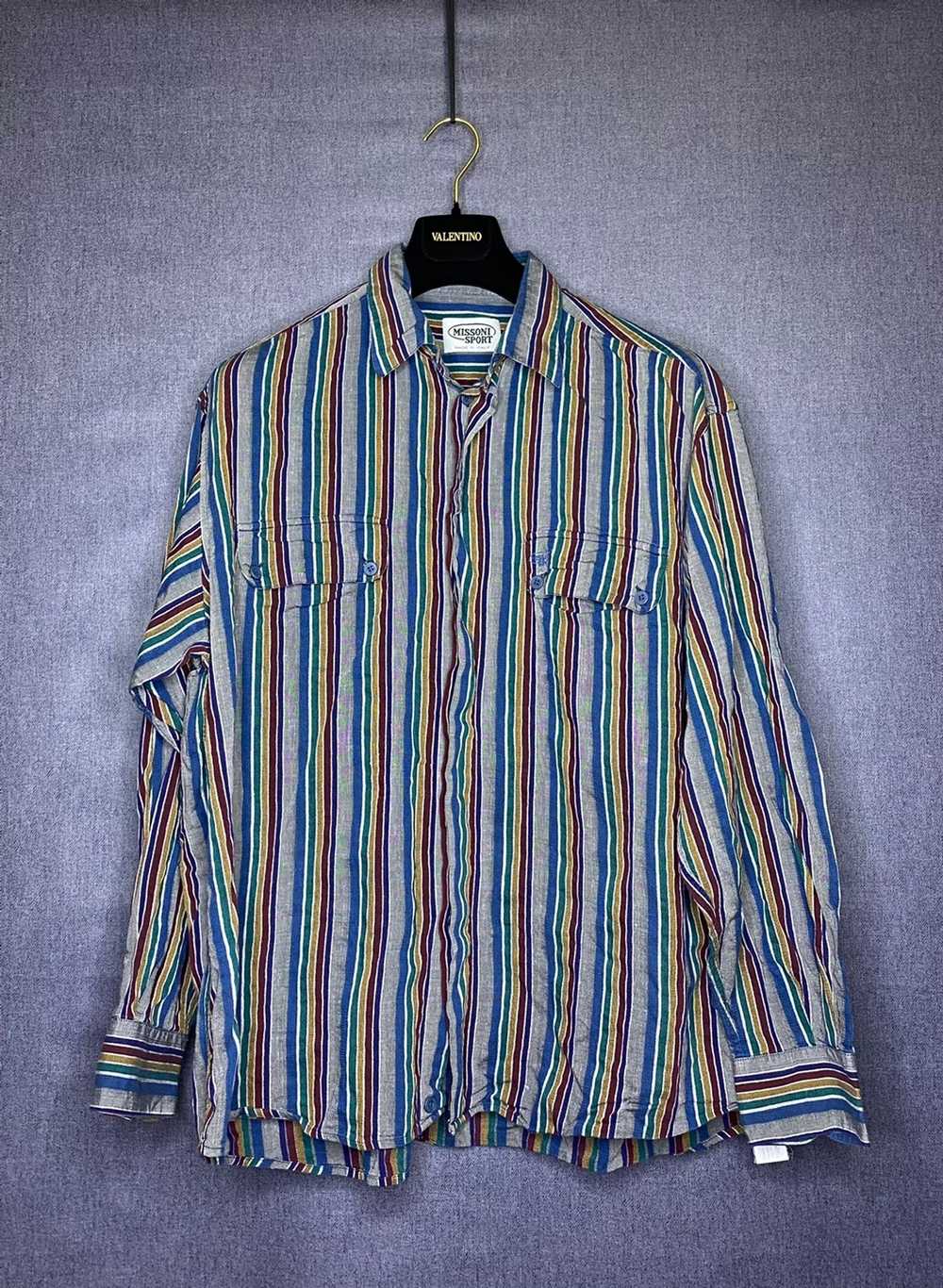 Missoni × Vintage Missoni sport vintage striped shirt… - Gem