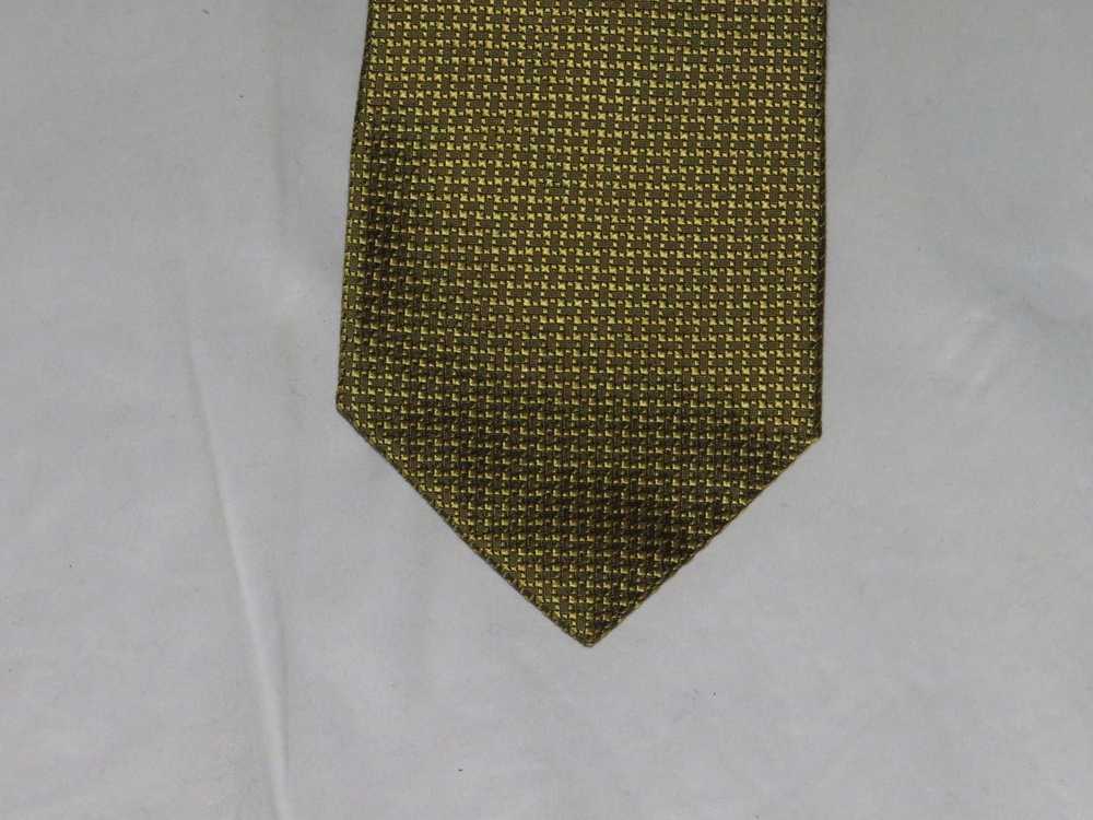 Charvet Gold Chevron Weave Classic Width Silk Tie - image 2