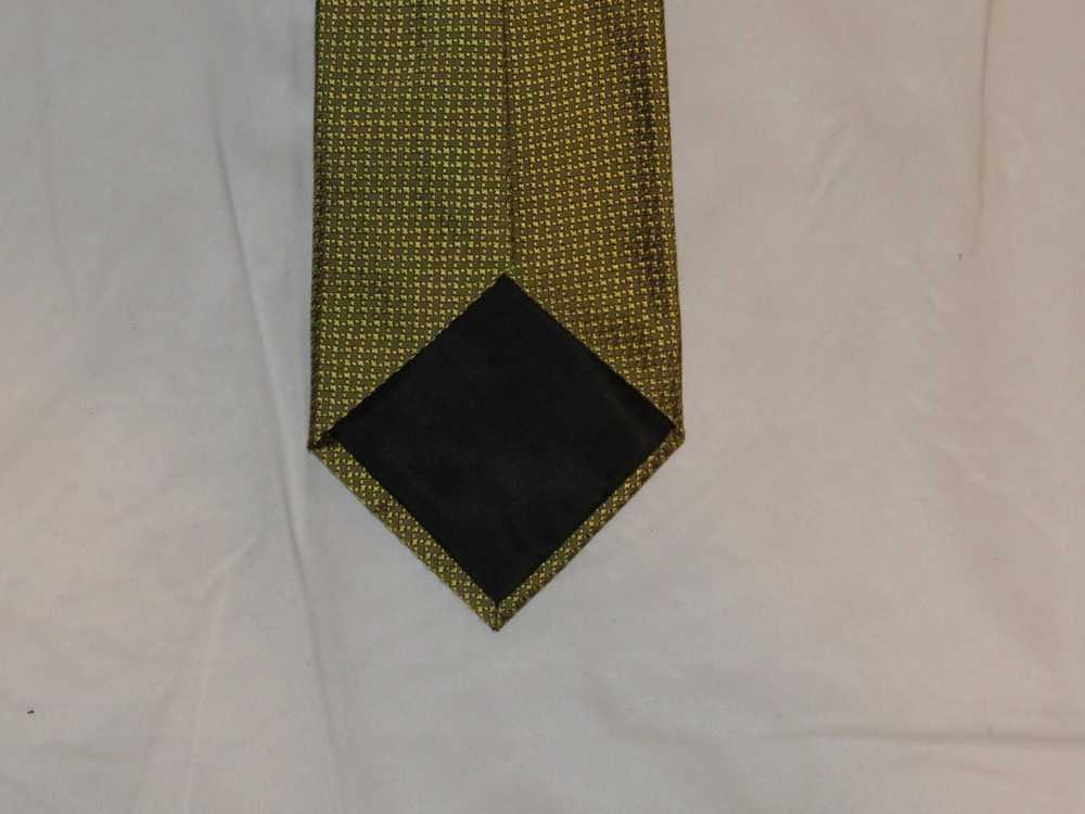 Charvet Gold Chevron Weave Classic Width Silk Tie - image 5