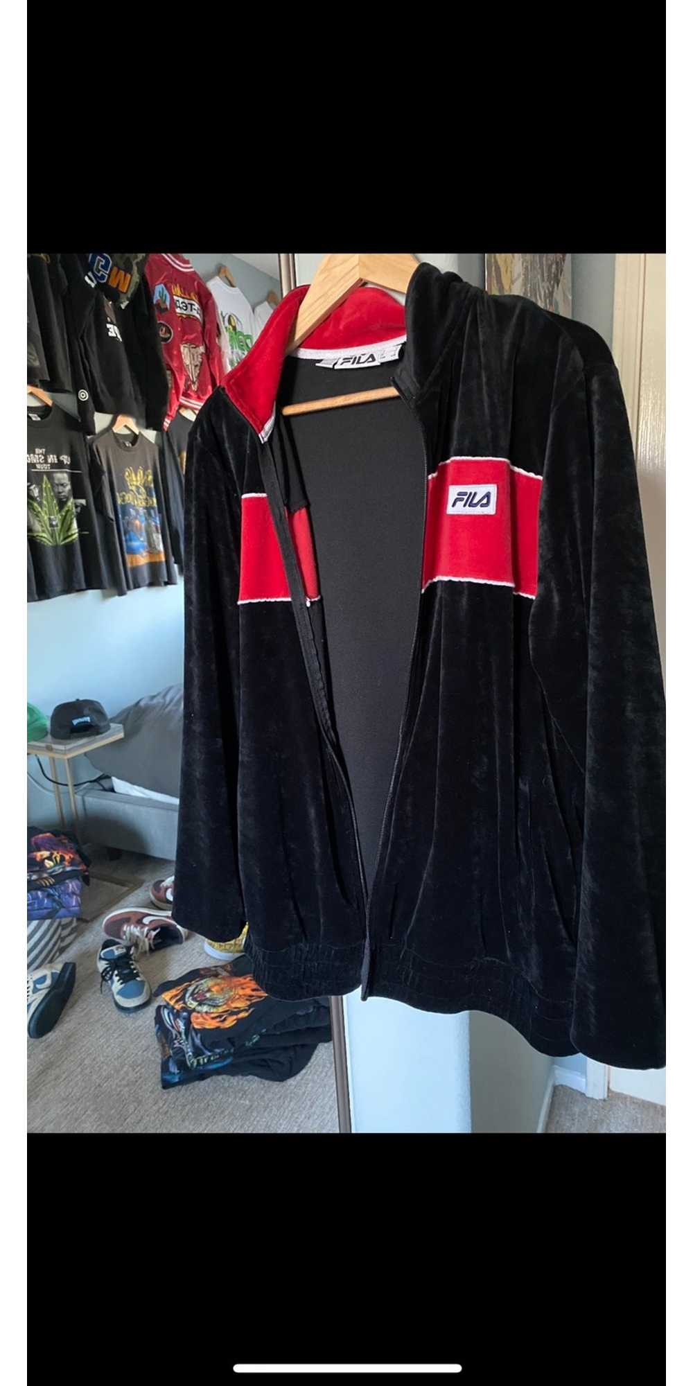 Fila × Vintage Fila velour track jacket - Gem