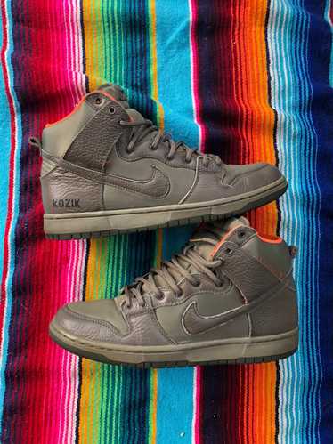 Nike × Vintage Nike SB Dunk high frank kozik green