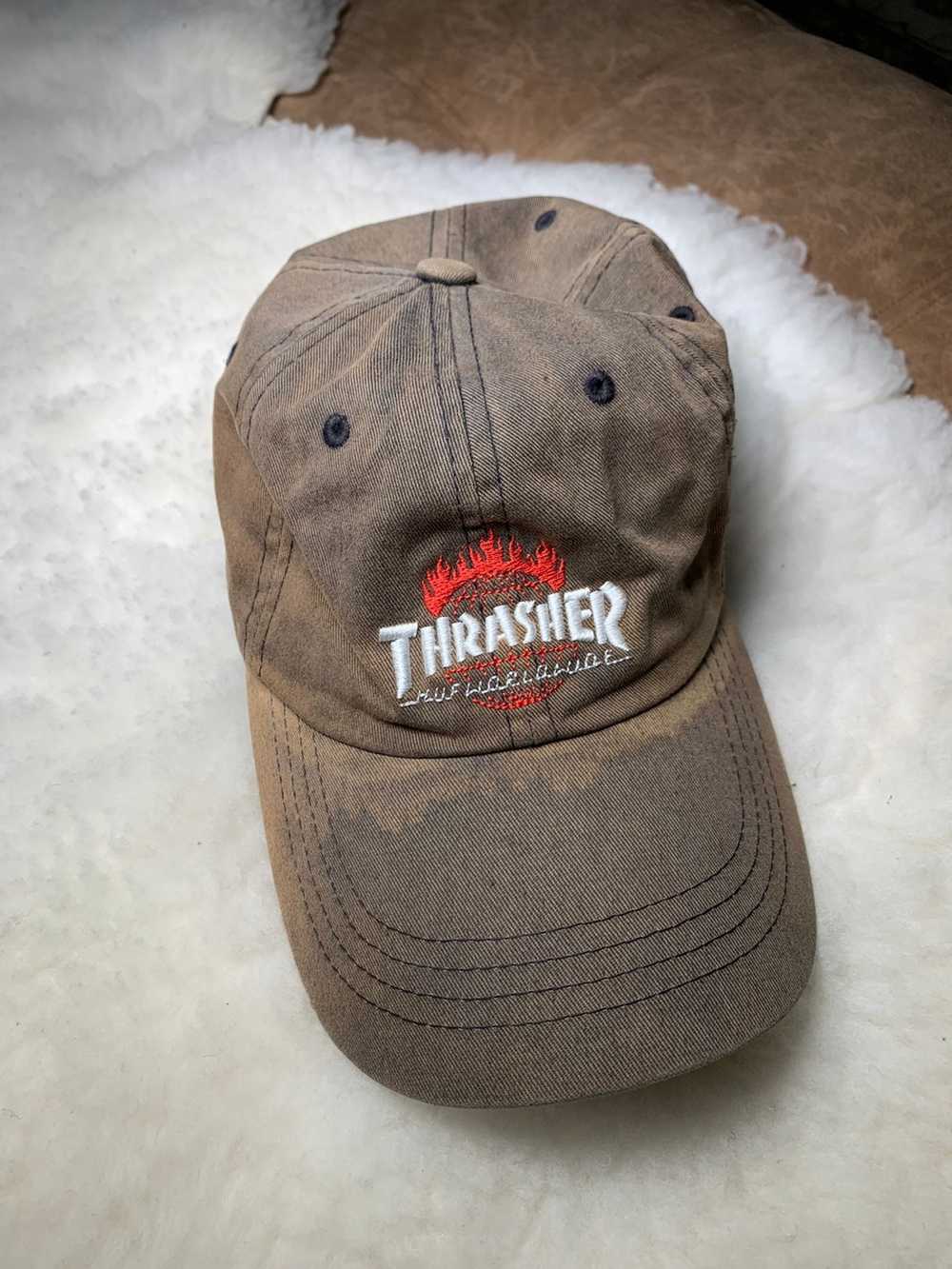 Huf × Thrasher Thrasher x Huf Distressed Bleached… - image 1