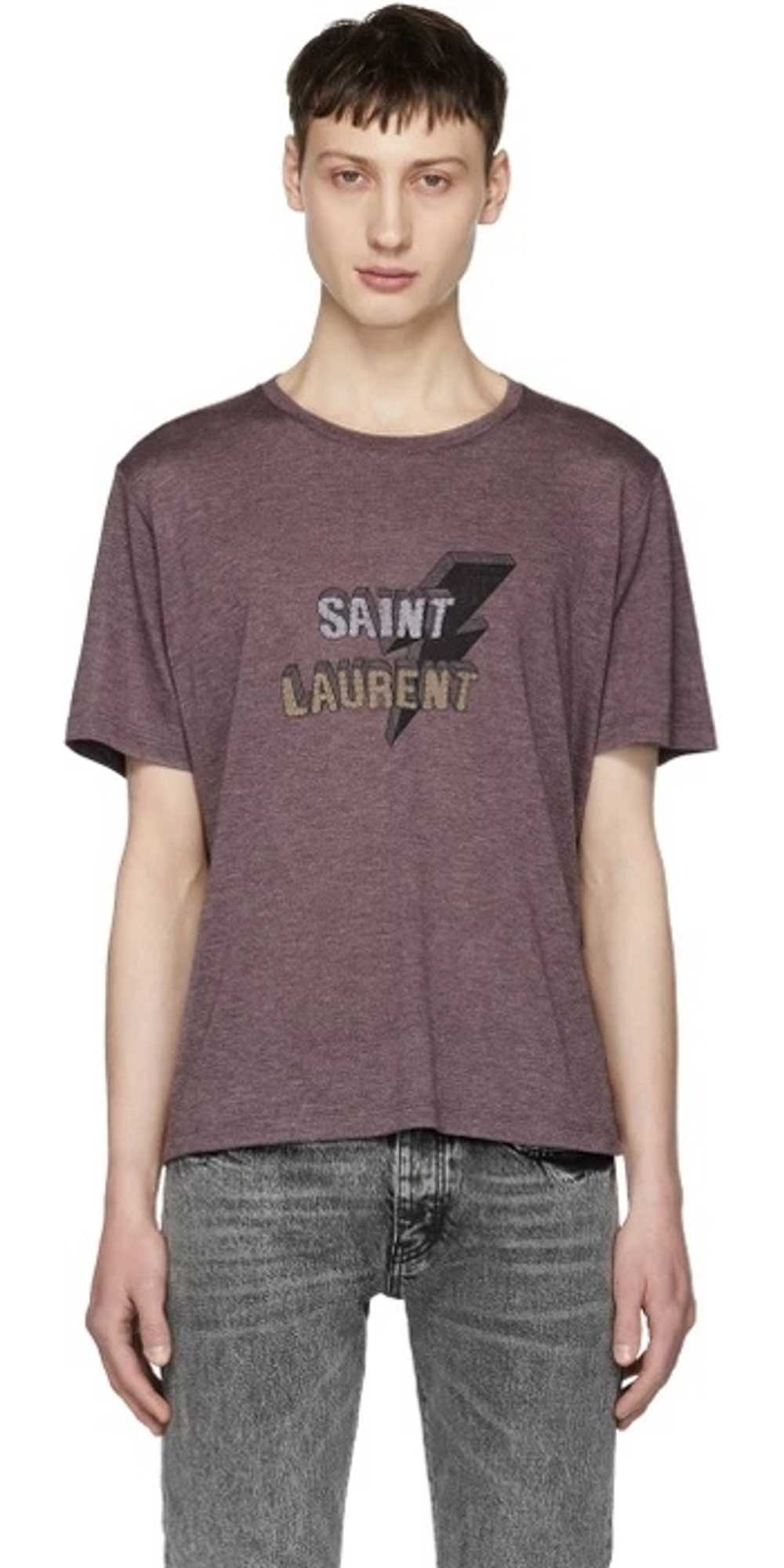 Saint Laurent Paris Saint Laurent Bolt tee Small - image 10