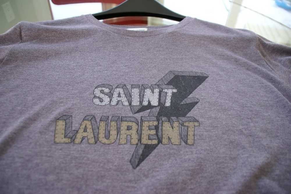 Saint Laurent Paris Saint Laurent Bolt tee Small - image 7