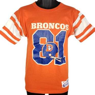 NFL Denver Broncos T Shirt Vintage 80s Jersey Ste… - image 1