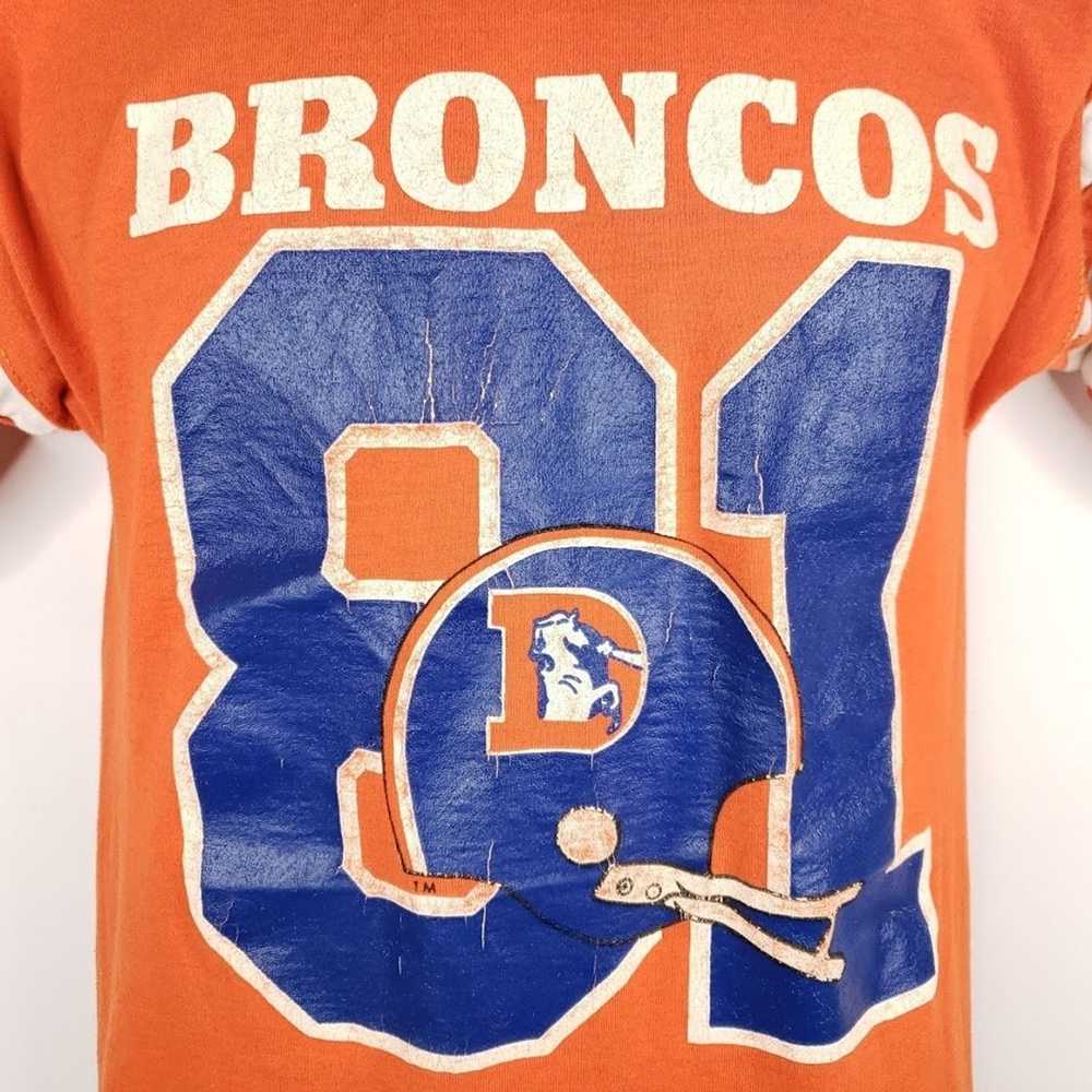 NFL Denver Broncos T Shirt Vintage 80s Jersey Ste… - image 2