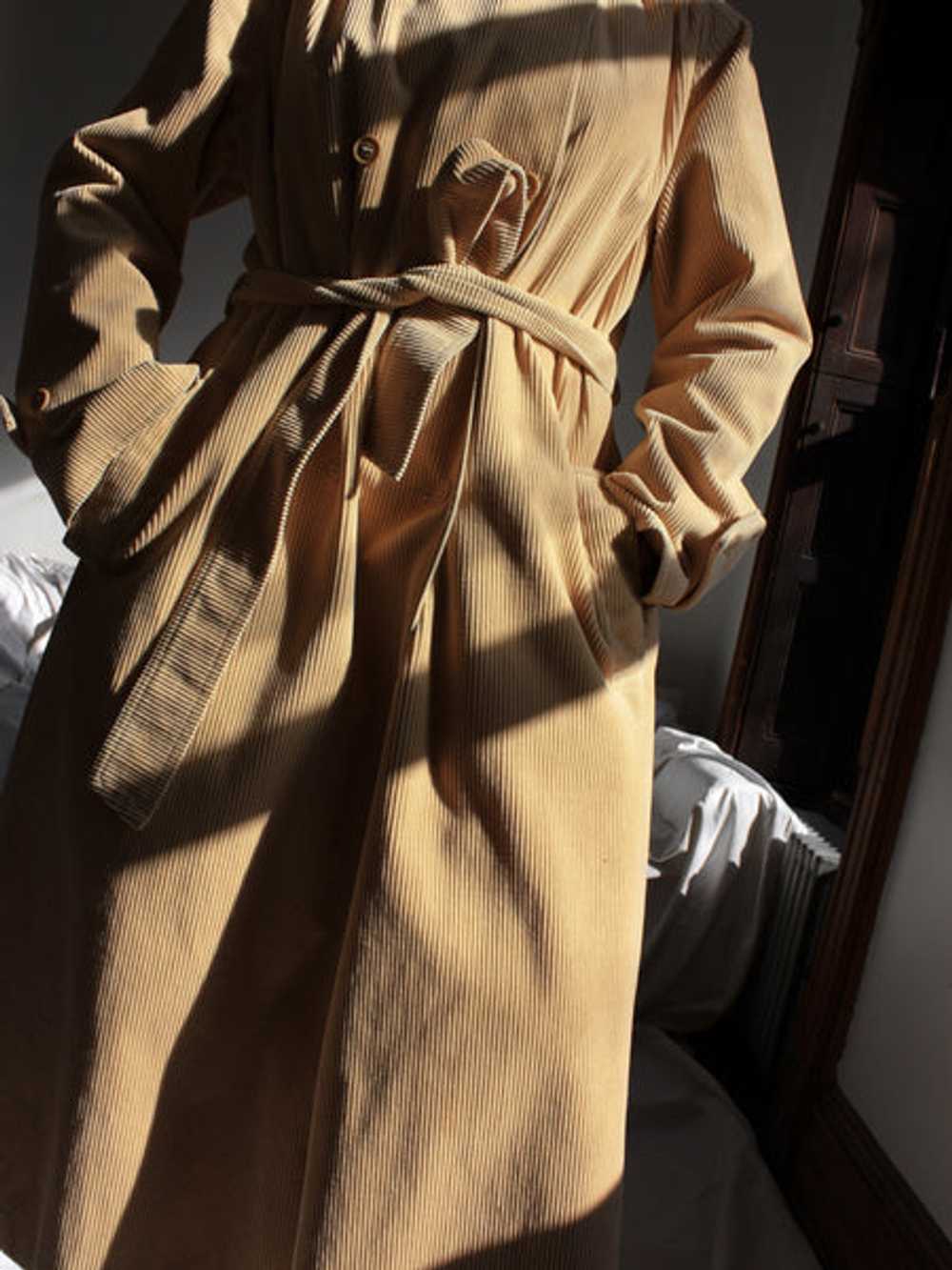 Camel Corduroy Trench - image 4