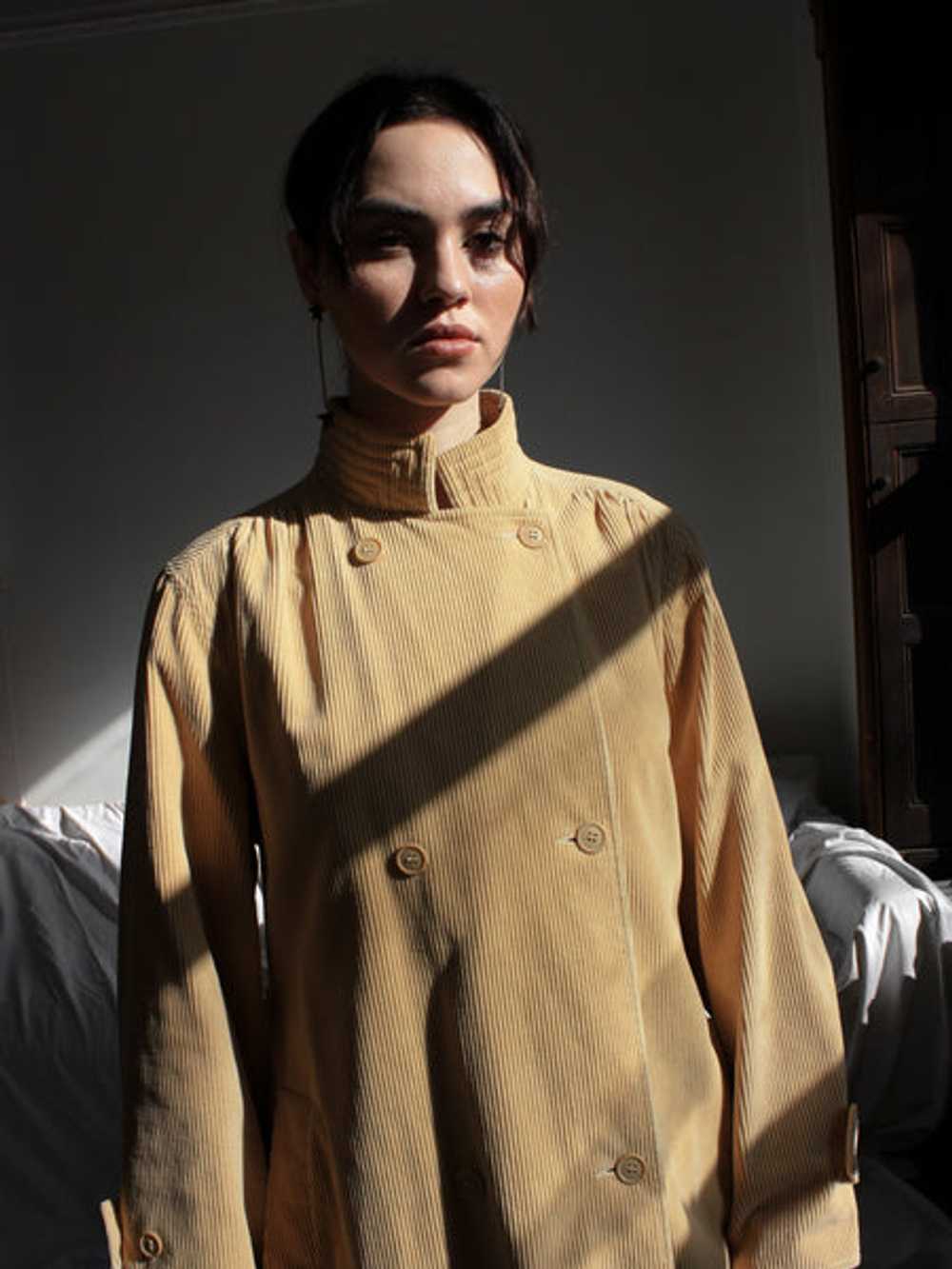 Camel Corduroy Trench - image 6